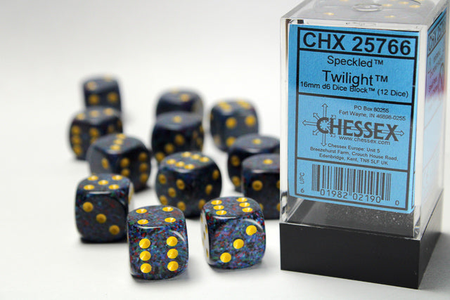 Chessex 16 MM Dice Set: Speckled