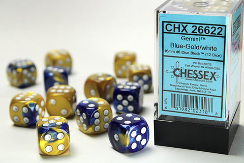 Chessex 12 MM Dice Set : Gemini