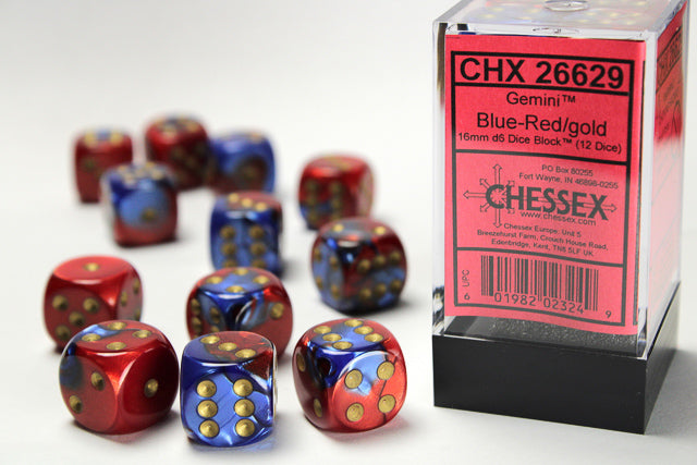 Chessex 16 MM Dice Set : Gemini