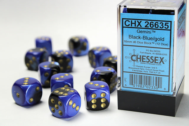 Chessex 16 MM Dice Set : Gemini