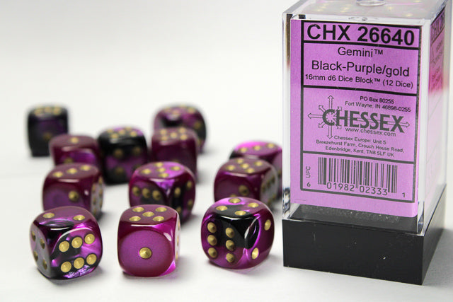 Chessex 16 MM Dice Set : Gemini