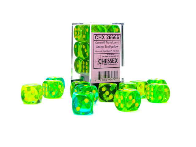 Chessex 16 MM Dice Set : Gemini