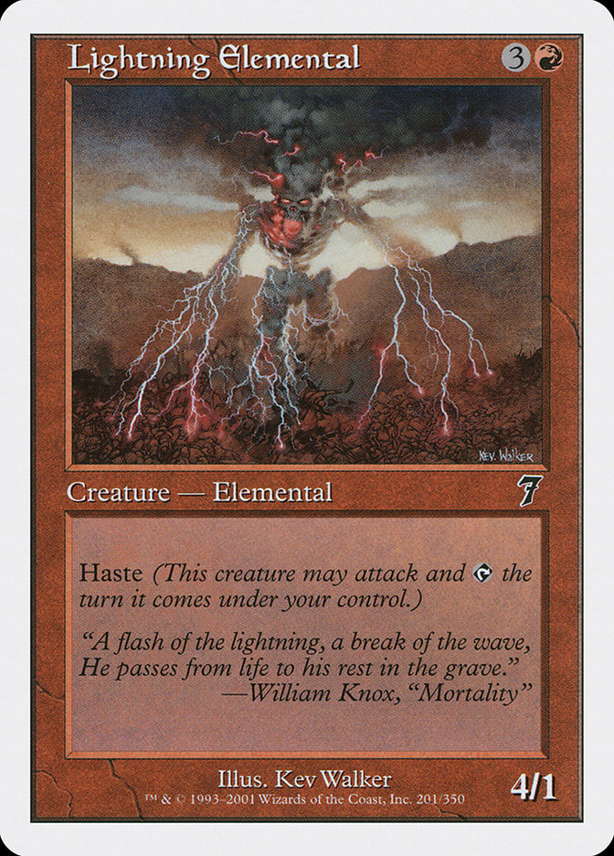 Lightning Elemental [Seventh Edition]