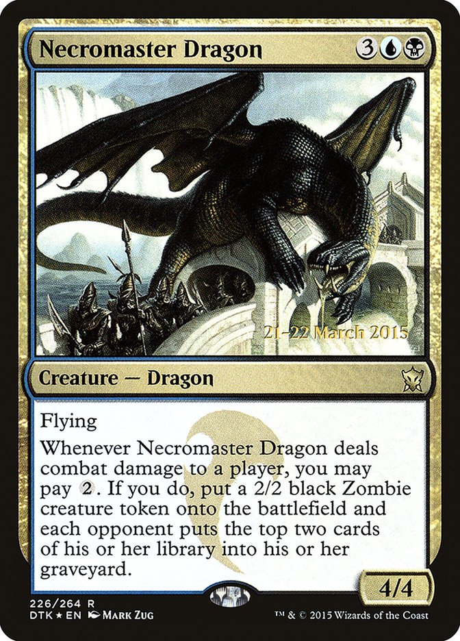Necromaster Dragon [Dragons of Tarkir Prerelease Promos]
