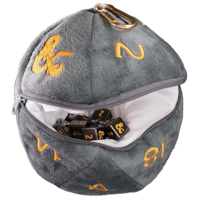 D20 Plush Dice Bag